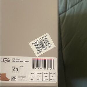 UGG Baby Bailey Bow Boots - Chestnut Brown